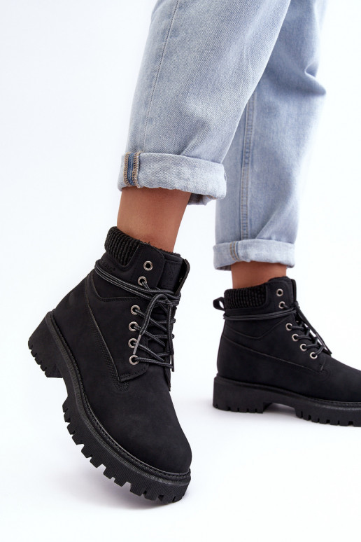 Warme Damenstiefel in Schwarz von Cross Jeans MM2R4012C Warme Damenstiefel in Schwarz von Cross Jeans MM2R4012C