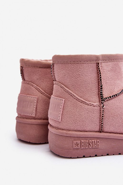 Gewärmte Kinder-Schneestiefel mit Reißverschlüssen rosa Big Star MM374101