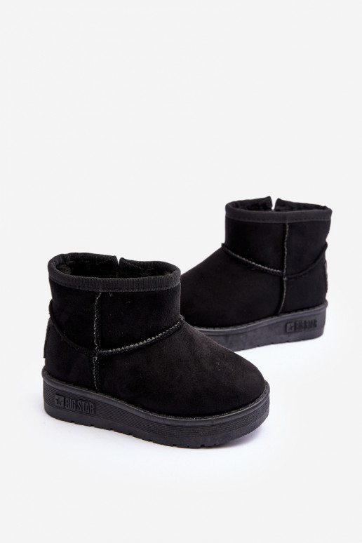 Mit Reißverschlüssen beheizte Kinder-Schneestiefel, schwarz Big Star MM374100