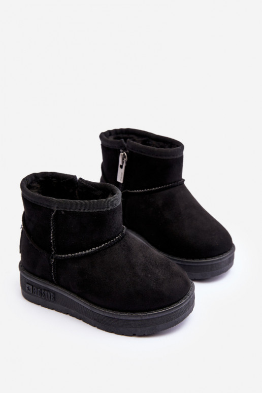 Mit Reißverschlüssen beheizte Kinder-Schneestiefel, schwarz Big Star MM374100