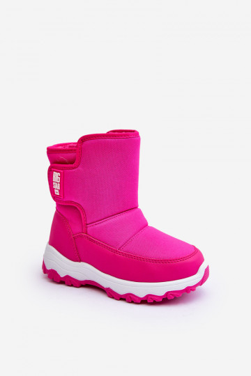 Schneestiefel mit Klebeverschlüssen für Kinder, rosa, Big Star MM374121