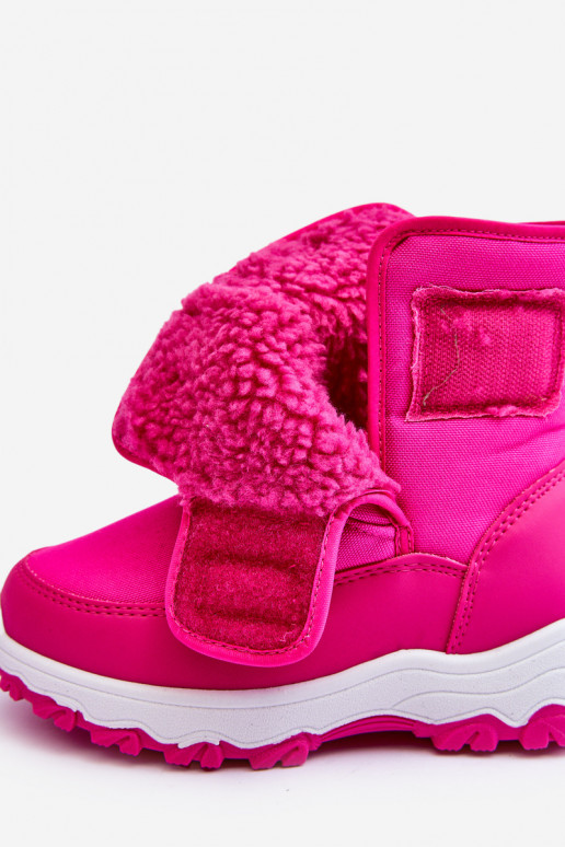 Schneestiefel mit Klebeverschlüssen für Kinder, rosa, Big Star MM374121