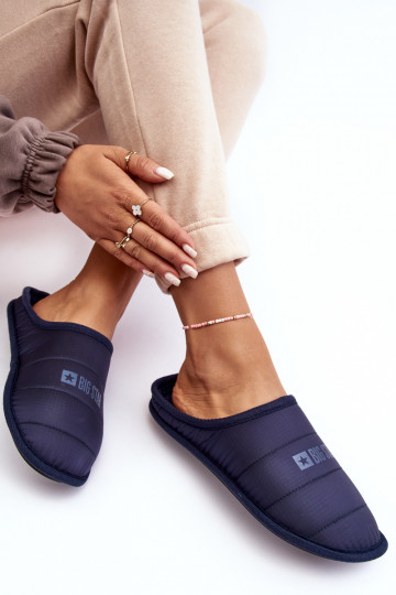 Klassisches Modell Hausschuhe dunkelblau Big Star KK274601