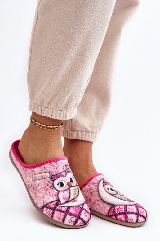 hausgemachte Hausschuhe Hausschuhe Sowa Inblu GF000018 rosa Farbe