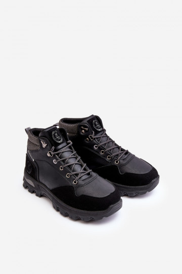 Wanderstiefel mit Schnürsenkeln in der Farbe Schwarz von Salomene