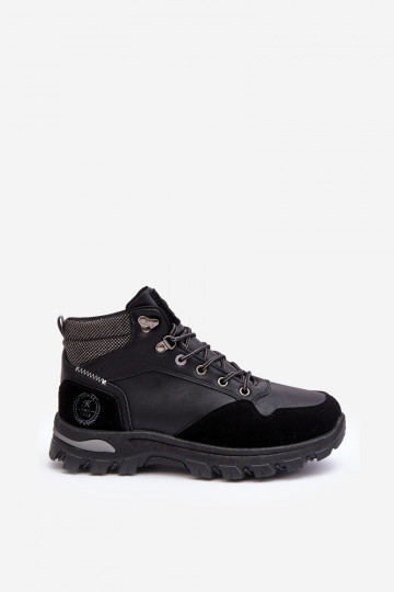 Wanderstiefel mit Schnürsenkeln in der Farbe Schwarz von Salomene 2