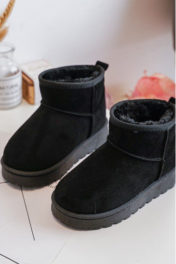 Kinder-Schneestiefel, warme Stiefel in der Farbe Schwarz von Nallita 2