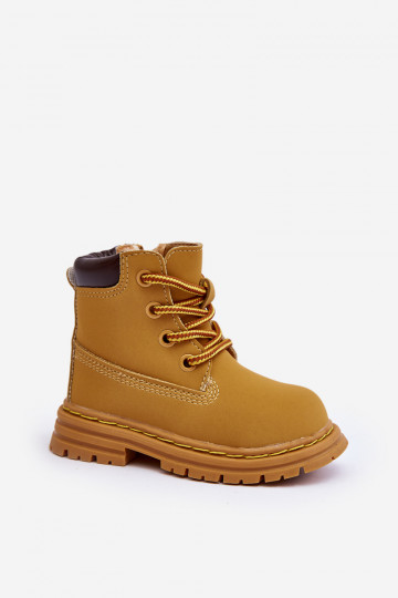 Kinderstiefel mit Reißverschlüssen in brauner Farbe Bansi