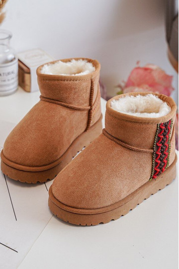 Schneestiefel Kinderstiefel erwärmte braune Farbe Leonora 2