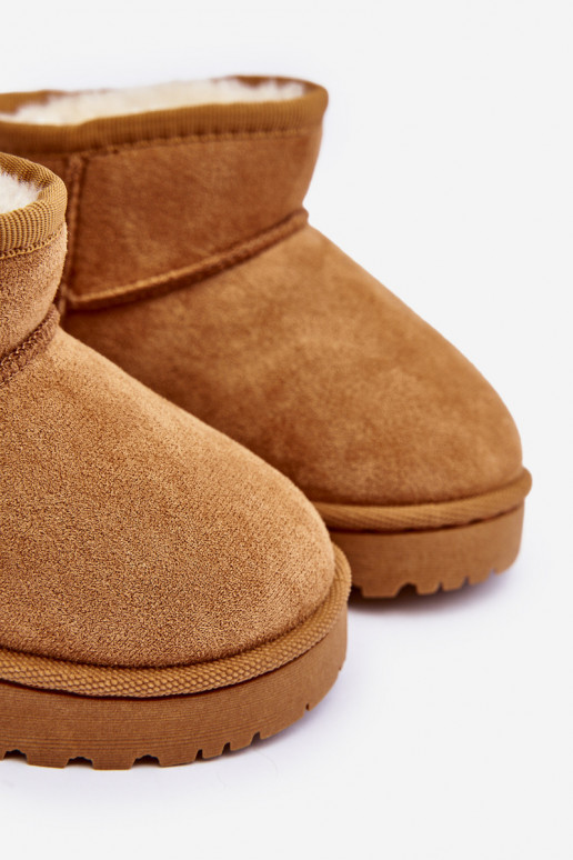 Schneestiefel Kinderstiefel erwärmte braune Farbe Leonora