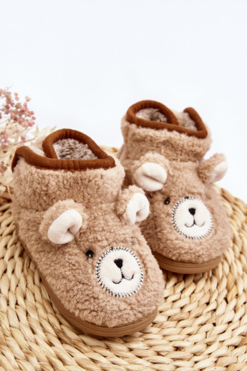Kinderhausschuhe warm beige Eberra 2