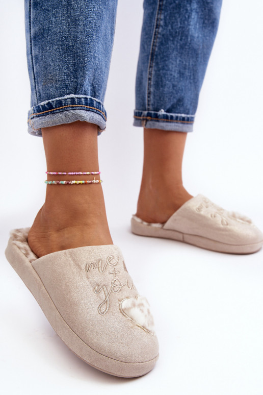 mit Glanz Hausschuhe beige Geraja mit Glanz Hausschuhe beige Geraja