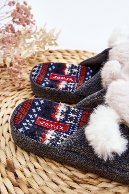 Kinderhausschuhe in grauer Farbe Dasca