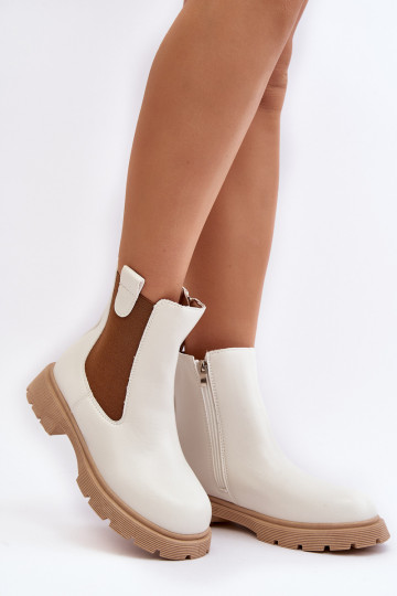 stilvolle weiße Ramhel-Stiefel 2