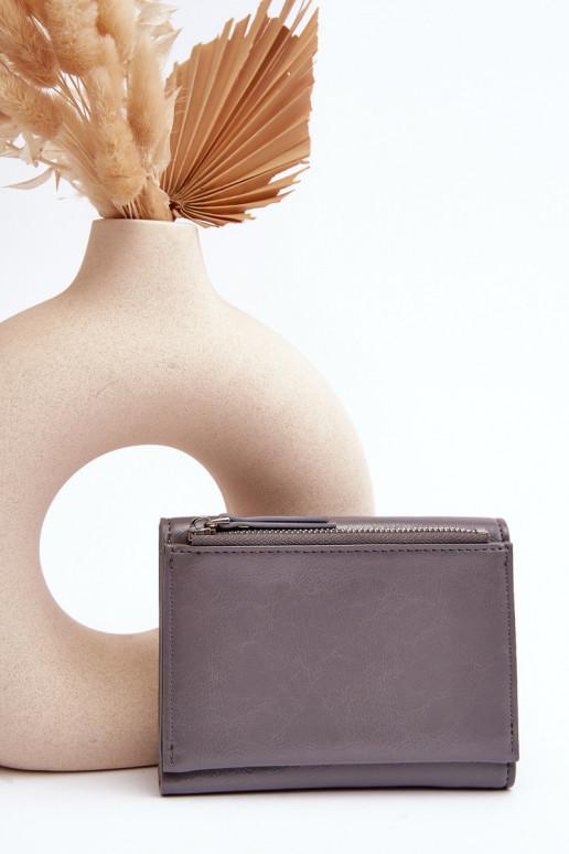 Joanela Damenbrieftasche aus grauem Öko-Leder Joanela Damenbrieftasche aus grauem Öko-Leder