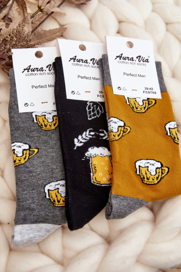 schwarze gemusterte Socken 2