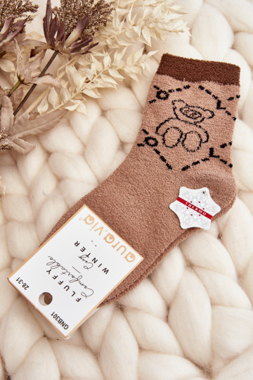 Warme Socken in brauner Farbe