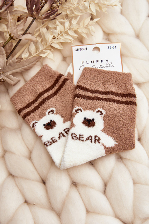 Warme Socken in brauner Farbe