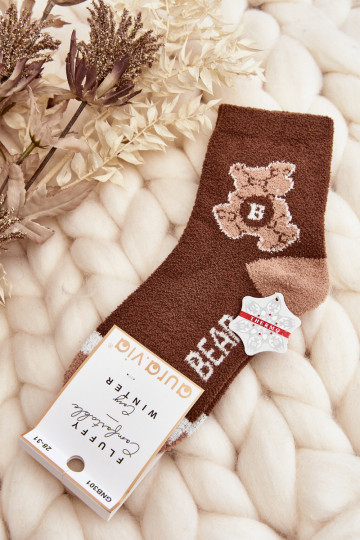 Warme Socken in brauner Farbe