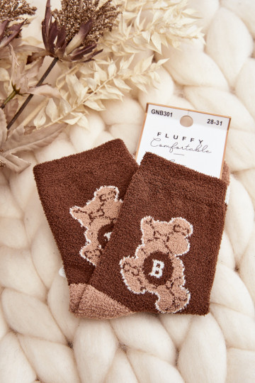 Warme Socken in brauner Farbe 2