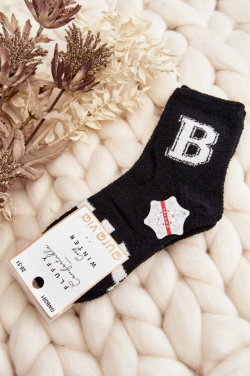 Warme Socken in Schwarz