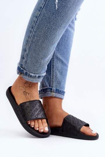 Hausschuhe Cross Jeans FF2R4153C schwarze Farbe