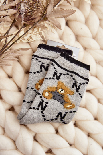 Warme Socken in grauer Farbe 2