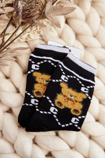 Warme Socken in Schwarz 2