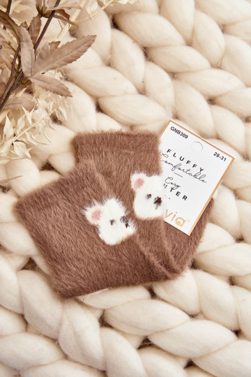 Kindersocken, braun 2