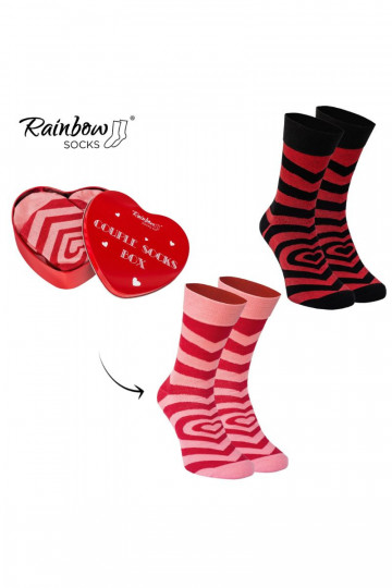 Socken COUPLE BOX 2 Paar Box mit Herzen