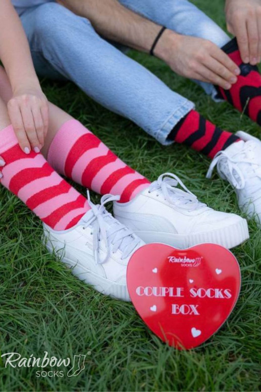 Socken COUPLE BOX 2 Paar Box mit Herzen Socken COUPLE BOX 2 Paar Box mit Herzen
