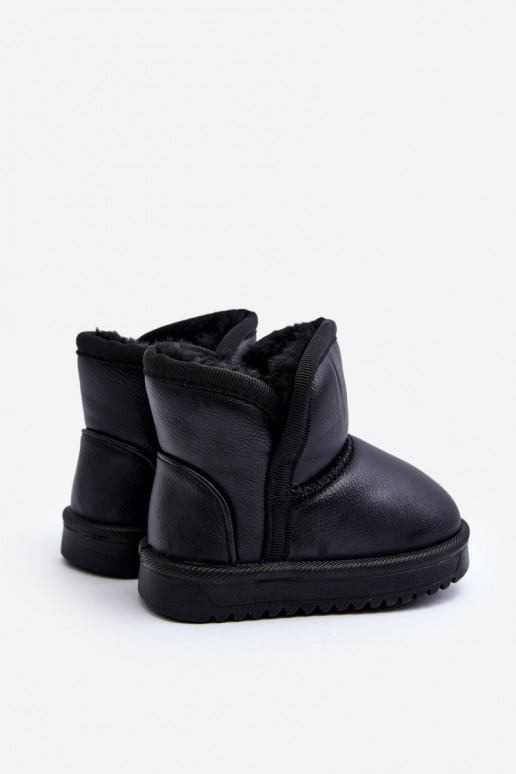 Öko-Schneestiefel für Kinder in schwarzer Farbe Husalta