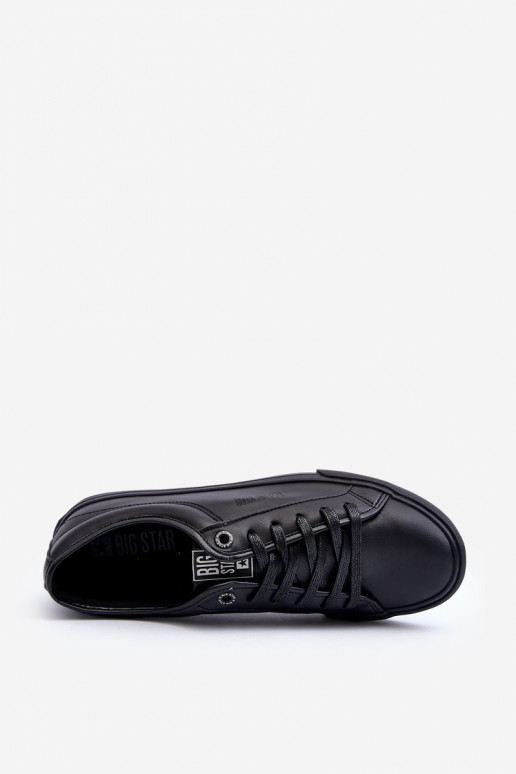 Freizeitschuhe aus Öko-Leder in der Farbe Schwarz Big Star JJ174234