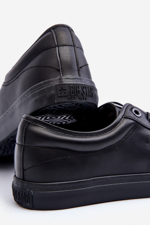 Freizeitschuhe aus Öko-Leder in der Farbe Schwarz Big Star JJ174234
