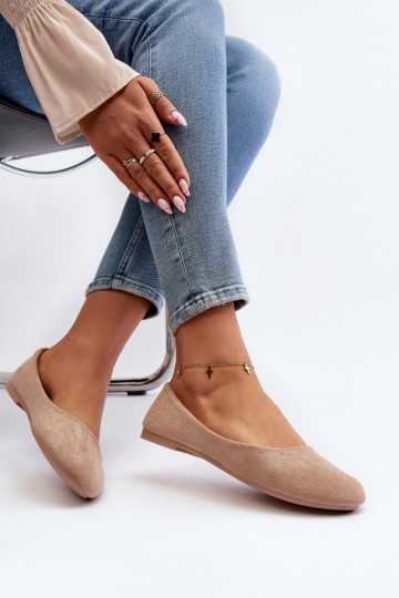 Ballerinas aus beigem Wildleder von Lasota