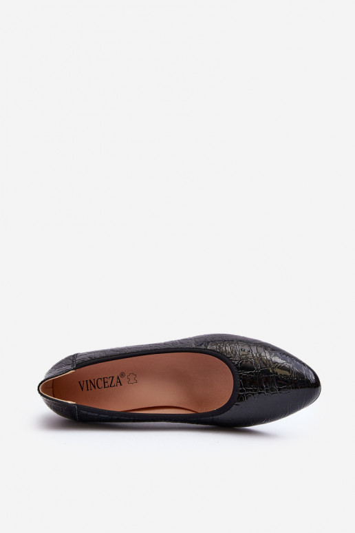 mit Lackeffekt Schuhe mit Aufdruck in schwarzer Farbe Cynania mit Lackeffekt Schuhe mit Aufdruck in schwarzer Farbe Cynania