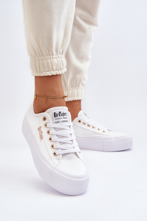 Damen-Plateauschuhe Lee Cooper LCW-24-31-2725 weiß Damen-Plateauschuhe Lee Cooper LCW-24-31-2725 weiß