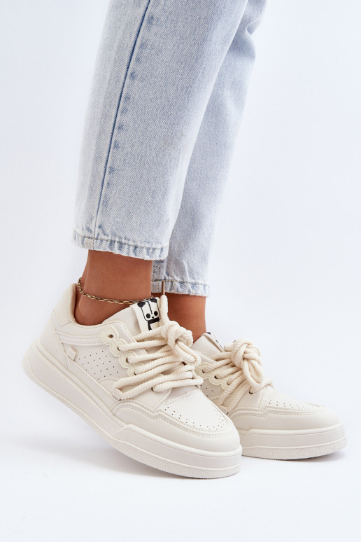 Sneakers Modell Schuhe Eco Beige Farbe Avanalis Sneakers Modell Schuhe Eco Beige Farbe Avanalis