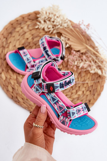 Kindersandalen Lee Cooper LCW-24-34-2600 rosa Farbe 2
