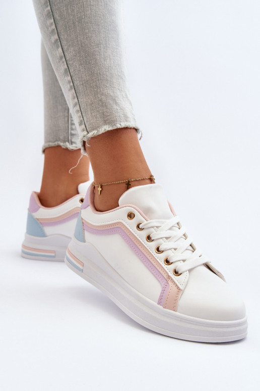 Damen-Sneaker mit glitzerndem rosa Elnami