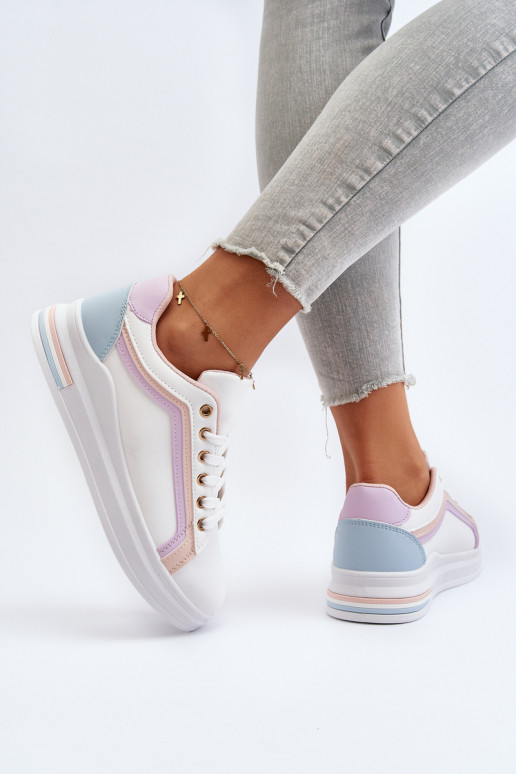 Damen-Sneaker mit glitzerndem rosa Elnami