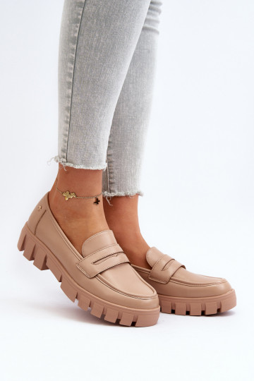 Mokassins aus beigem Öko-Leder von Seravisa 2