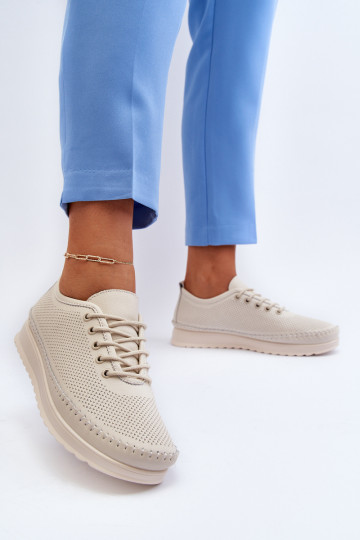 Sportschuhe, Freizeitschuhe, beige Farbe, Lalnai