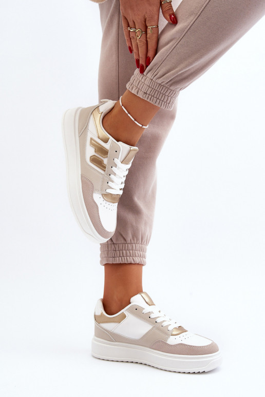 Sneakers Modell Schuhe beige Regines Sneakers Modell Schuhe beige Regines