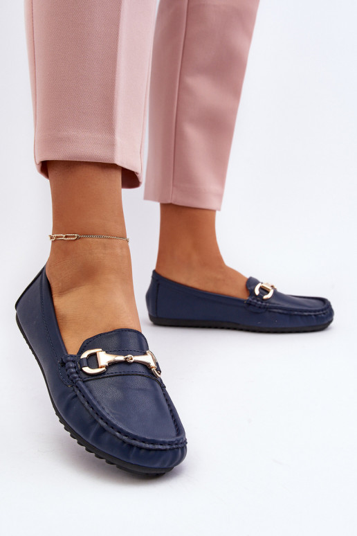 Klassisches Modell Mokassins Eko dunkelblaue Farbe Demese Klassisches Modell Mokassins Eko dunkelblaue Farbe Demese