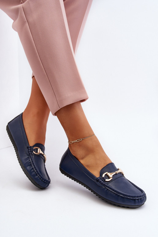 Klassisches Modell Mokassins Eko dunkelblaue Farbe Demese Klassisches Modell Mokassins Eko dunkelblaue Farbe Demese