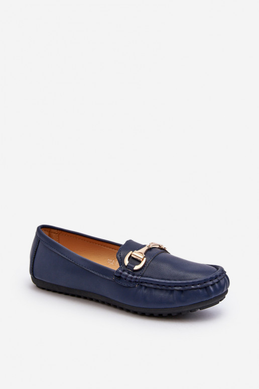 Klassisches Modell Mokassins Eko dunkelblaue Farbe Demese Klassisches Modell Mokassins Eko dunkelblaue Farbe Demese