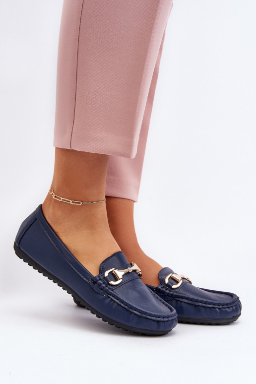 Klassisches Modell Mokassins Eko dunkelblaue Farbe Demese Klassisches Modell Mokassins Eko dunkelblaue Farbe Demese