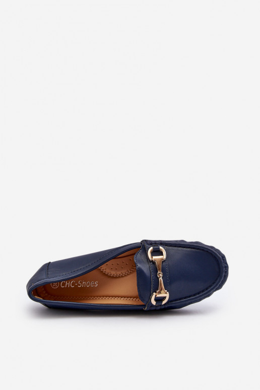 Klassisches Modell Mokassins Eko dunkelblaue Farbe Demese Klassisches Modell Mokassins Eko dunkelblaue Farbe Demese