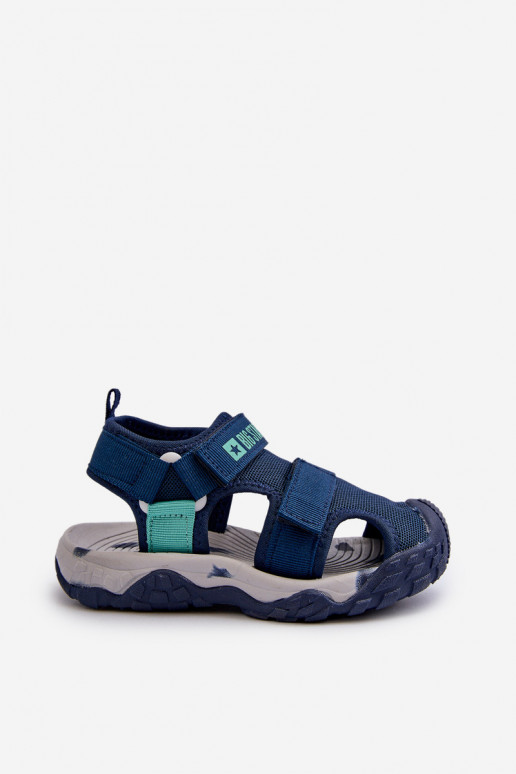Sandalen für Jungen mit Klebeverschlüssen Big Star NN374236 dunkelblau